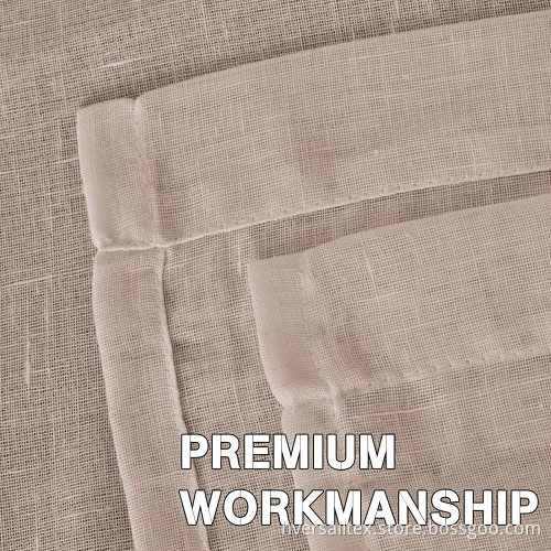 Premium Soft Rich Linen Textured Curtains